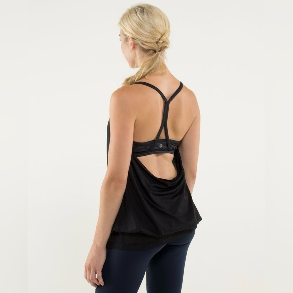 Lululemon | C.Y.B Tank | Black/Hyper Stripe Black